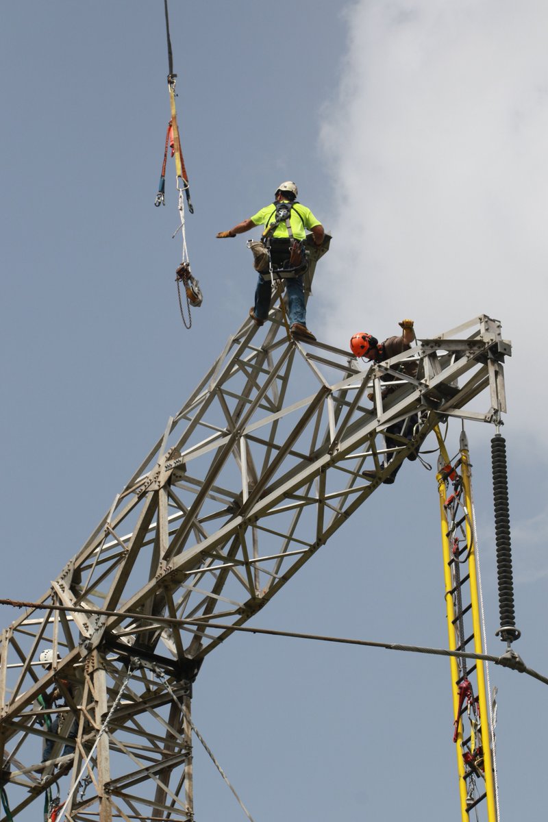 WhitefishEnergy's tweet photo. More and more tower repairs happening daily from our #WhitefishEnergy team 💪 https://t.co/3Sn5djwmNd