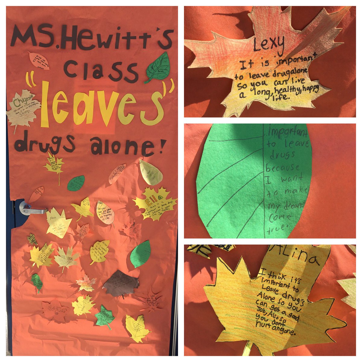 kimberlyAhewitt's tweet photo. Red Ribbon Week is off in full swing! #FallThemed #SayNo #WCSCoreValues https://t.co/9WVxiQPi1c