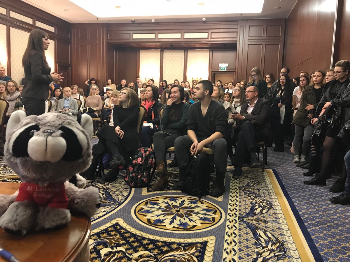 SLCintl's tweet photo. Great turnout at @whatsinsideslc #StudyinCanada seminar in #Kiev #Ukraine at #begingroup fair. #SLCLarryWorld #ExperienceSLC @CanEmbUkraine https://t.co/iTSo52KIU6