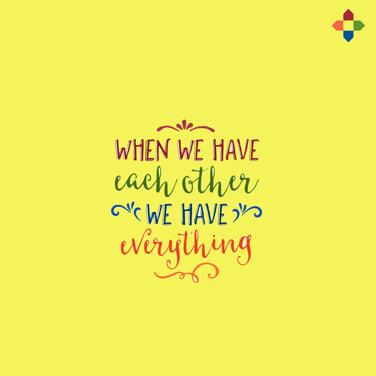 #MondayMotivation...When we have a shoulder to lean on, and somebody to help us take a step up, we have everything we need.