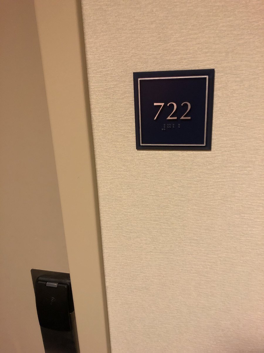 greersa's tweet image. Another city, another hotel. At least I won鈥檛 forget my room number. @AEnticknap722