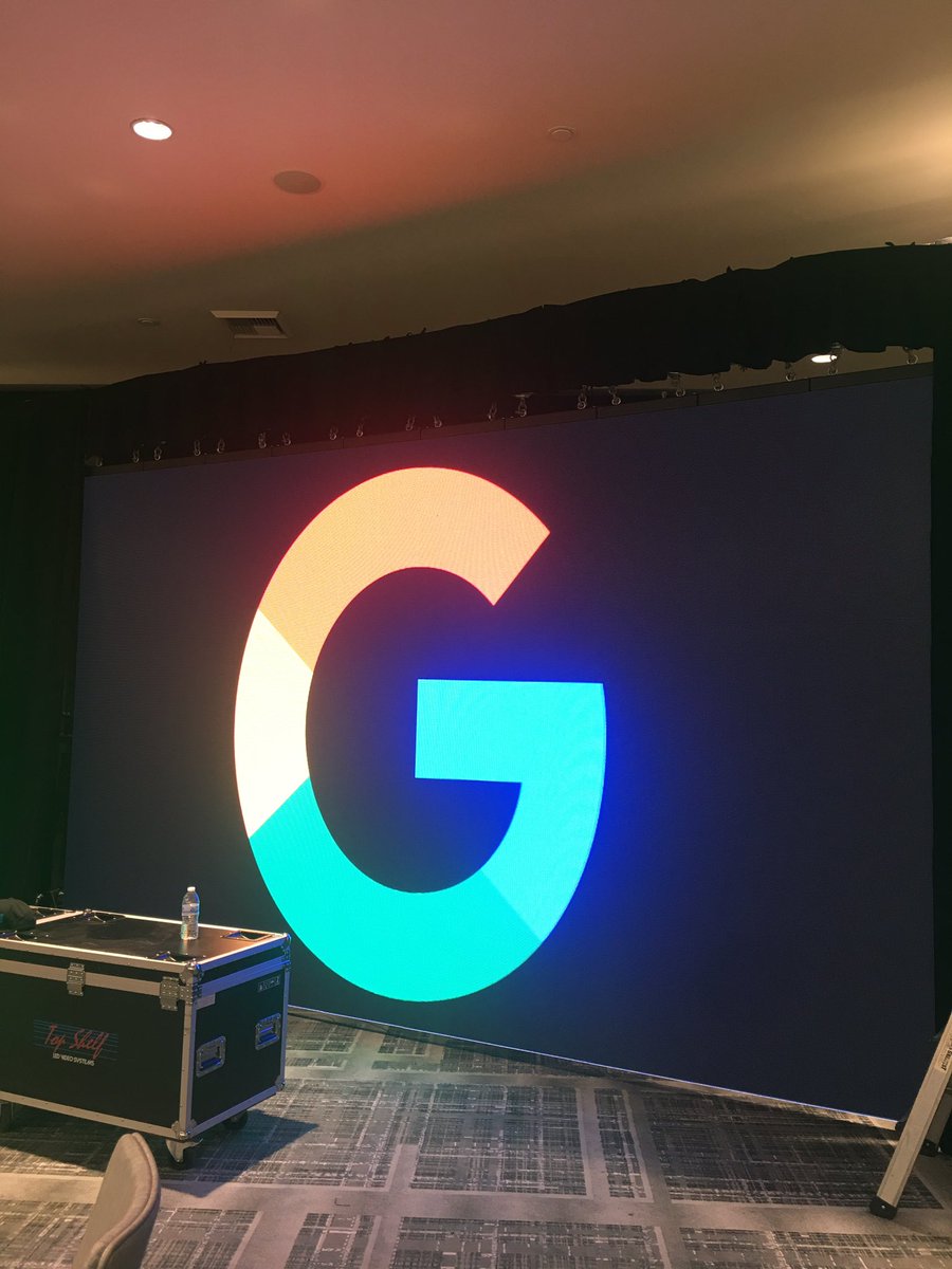 CeloAmbriz's tweet photo. Just set this baby up for Google Conference in LA #TopShelf2017 #ledvideowall #Bladow https://t.co/hCEa8VHsDb