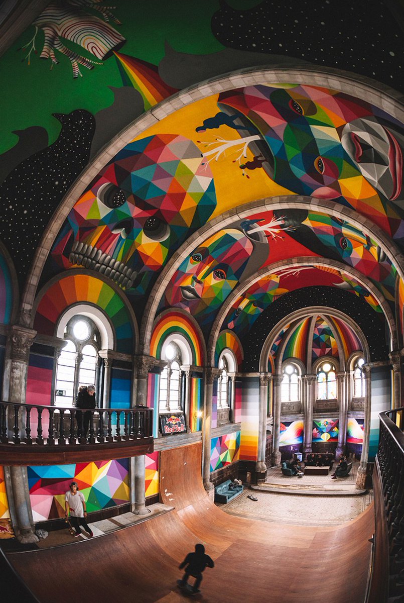 designerhumor's tweet photo. A repurposed church https://t.co/1Q8FNJN4Cm