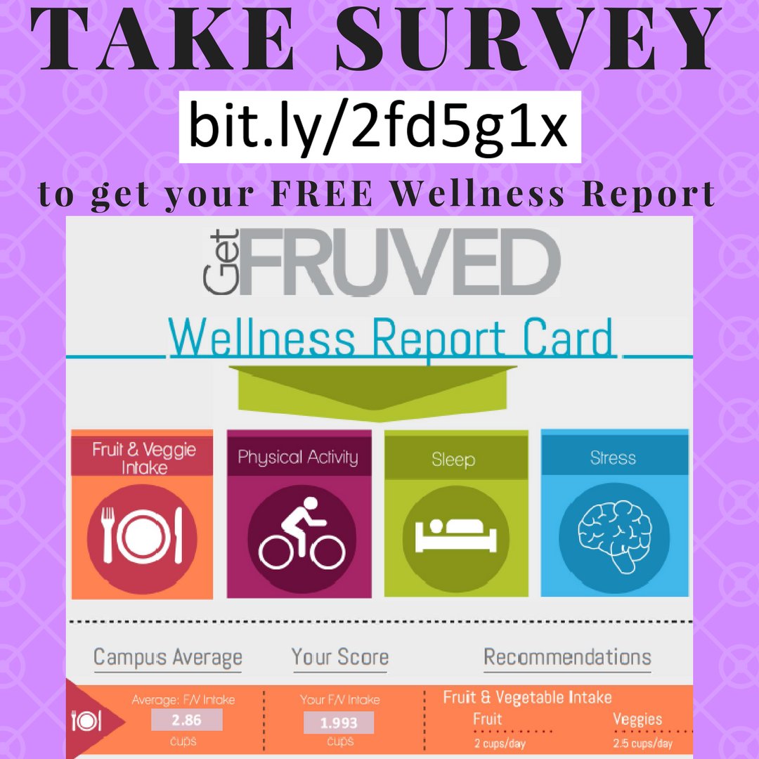 GetFruvedUMD's tweet photo. CALLING ALL UMD STUDENTS!!! Take a short 15 min survey NOW to tell us what your health priorities are! #getfruvedumd #umdhealthycampus https://t.co/RZohCuMeMK