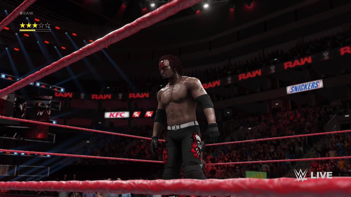 Geo_Payne's tweet photo. Didn’t take long for the Authority to start trying to stack the odds against me. But still, Payne prevails! #WWE2K18 https://t.co/3Q0vGbMwMq