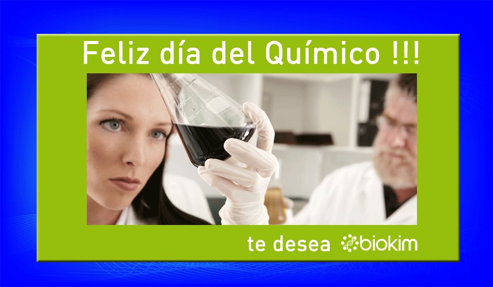 Biokim_SA's tweet photo. Feliz día a todos los colegas Químicos en su día! https://t.co/pYrihYkL7g