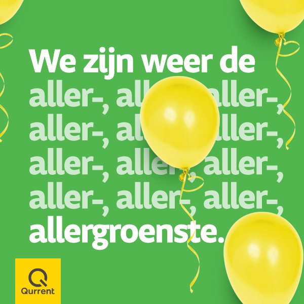 De allergroenste energieleverancier ben je alleen wanneer je een 10 scoort volgens de <a href="/Consumentenbond/">Consumentenbond</a>! En dat voor de 4e keer op rij! 😀😀😀😀