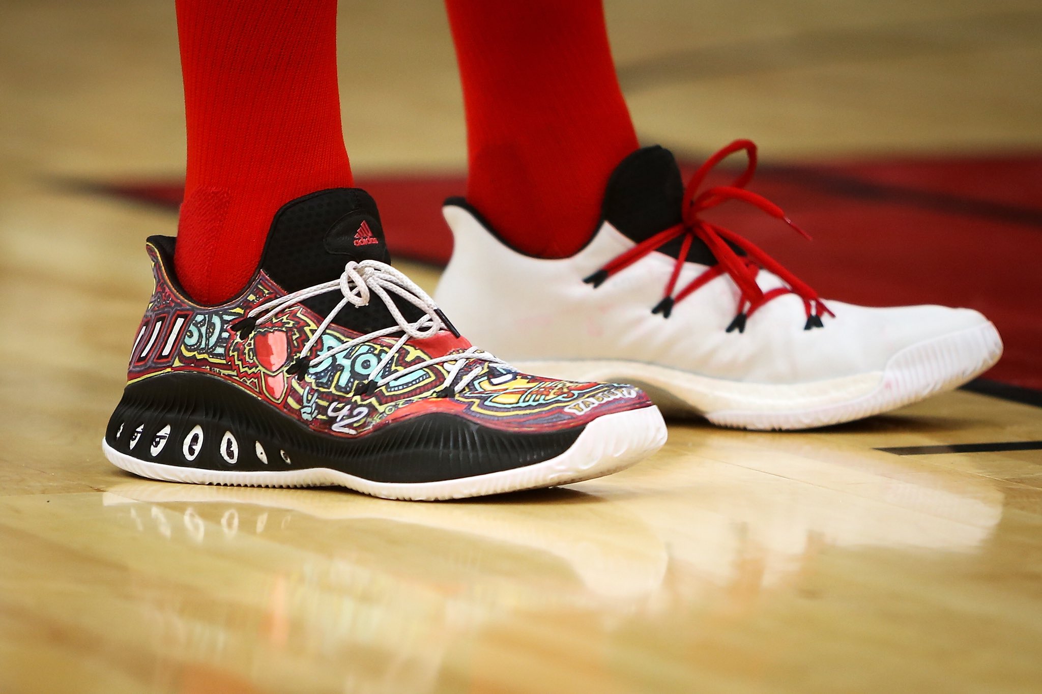 B/R Kicks on X: "Robin Lopez customized his own adidas Crazy Explosive Low  https://t.co/P14hi8Oeh6" / X