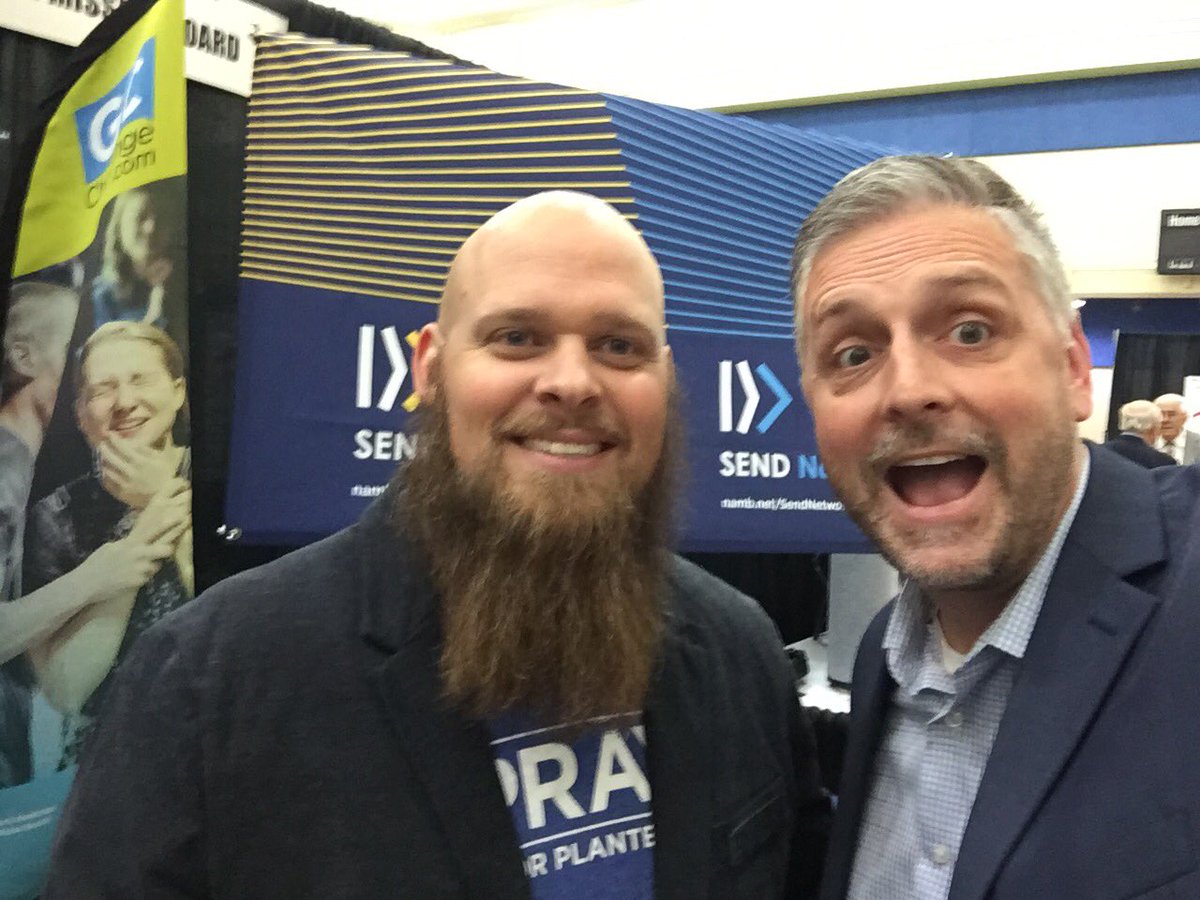 If you’re at the <a href="/mobaptists/">Missouri Baptists</a> meeting swing by the <a href="/NAMB_SBC/">NAMB</a> <a href="/sendnetwork/">Send Network</a> booth to and say hey to <a href="/noaholdham/">Noah Oldham</a> and me!