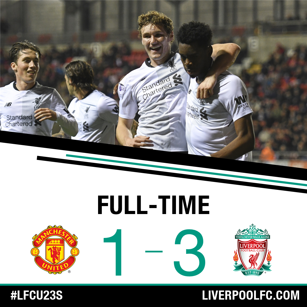 LFC's tweet photo. A great win for #LFCU23s! https://t.co/ZmxmaKNKrc