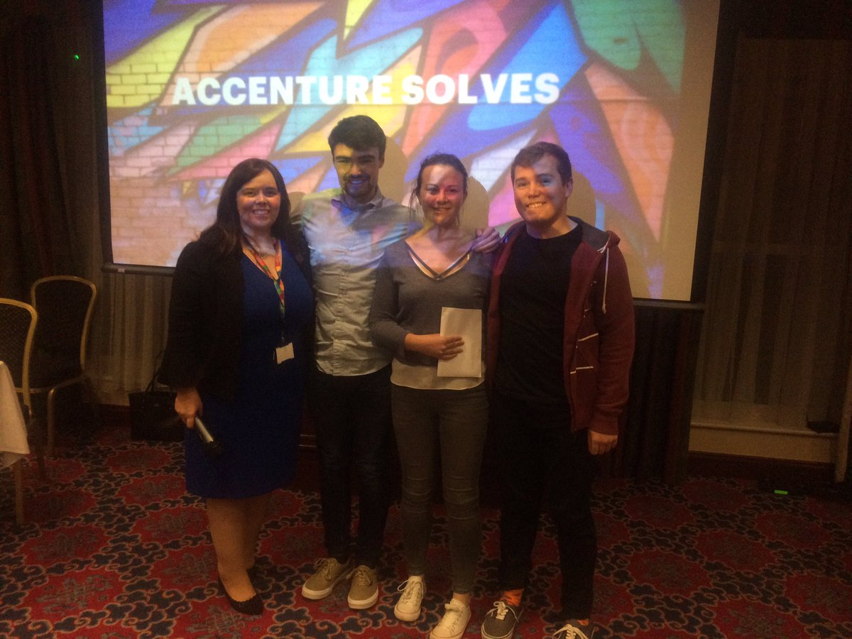 aloy1's tweet photo. Runners up & winners from today's #AccentureSolves -great team work guys & some excellent ideas! https://t.co/bfFxk8DIaX