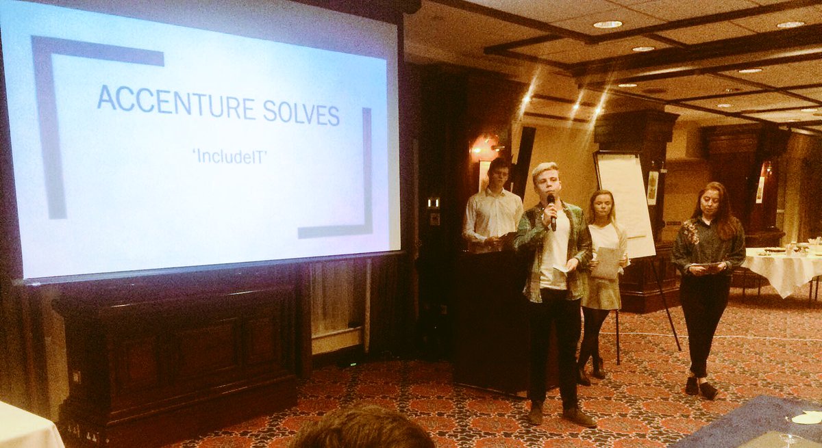 AMOH_Derry's tweet photo. Just finished the presentations at the @tcddublin #AccentureSolves event. Blown away by the quality of all the presentations! #beyourself https://t.co/YDVv0Py41G