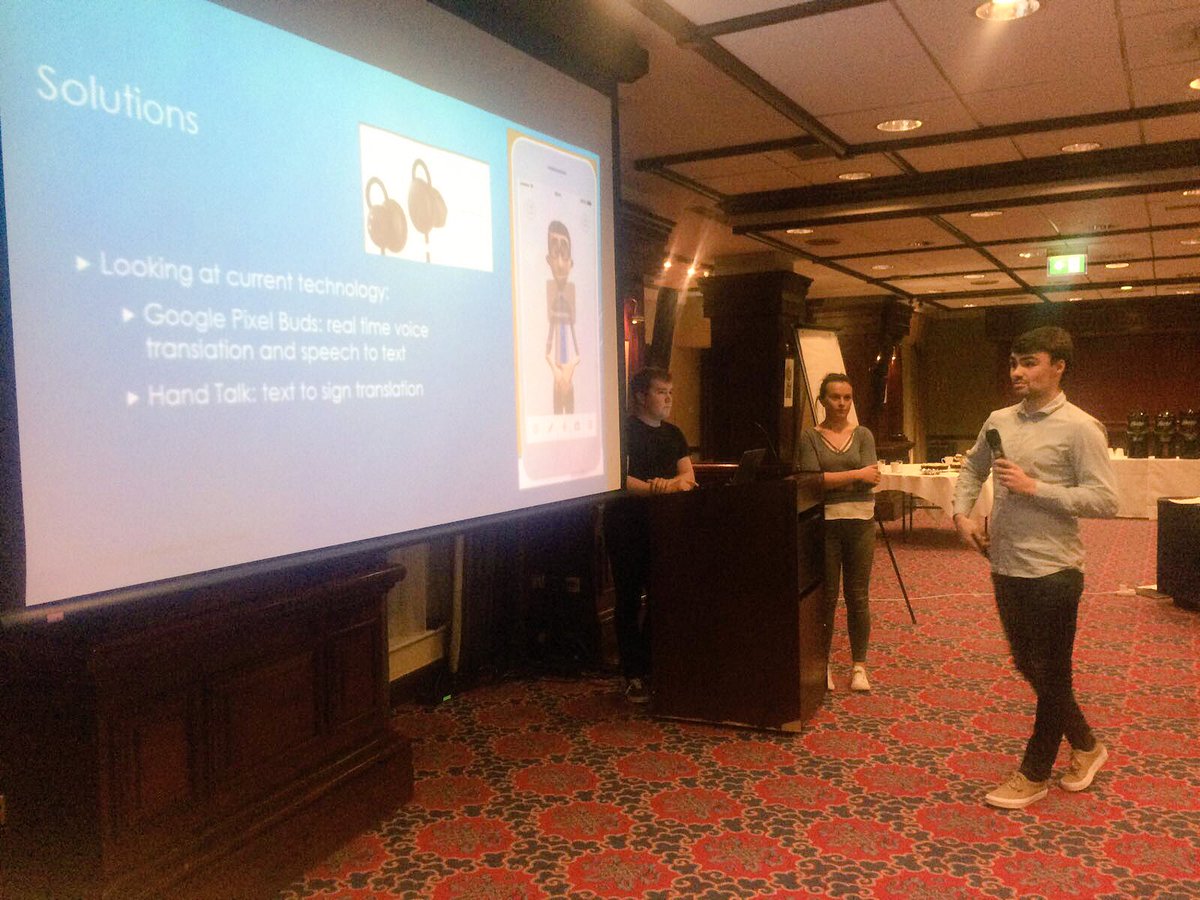 AMOH_Derry's tweet photo. Just finished the presentations at the @tcddublin #AccentureSolves event. Blown away by the quality of all the presentations! #beyourself https://t.co/YDVv0Py41G