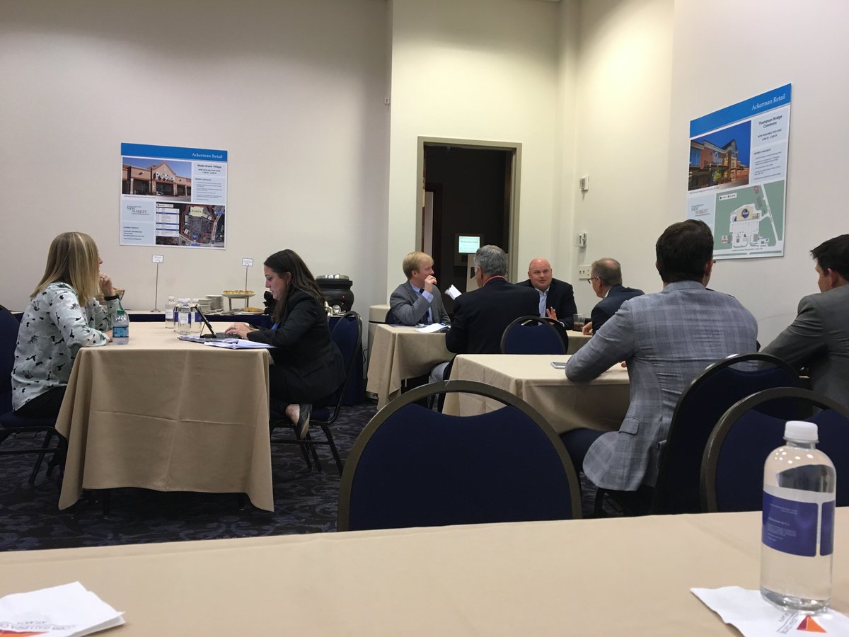 AckermanRetail's tweet photo. We had a productive @ICSC Southeast Conference. Thanks to everyone who stopped by to meet with us! #icsc #atlantaretail #dealmaking https://t.co/REPoIjaAui