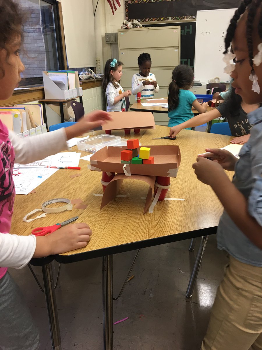 NewberrySteam's tweet photo. Kindergarten studied versions of Three Billy Goats Gruff. They made their own bridges for the goats! #trussbridges #beambridges #archbridge https://t.co/2b8pckhhko