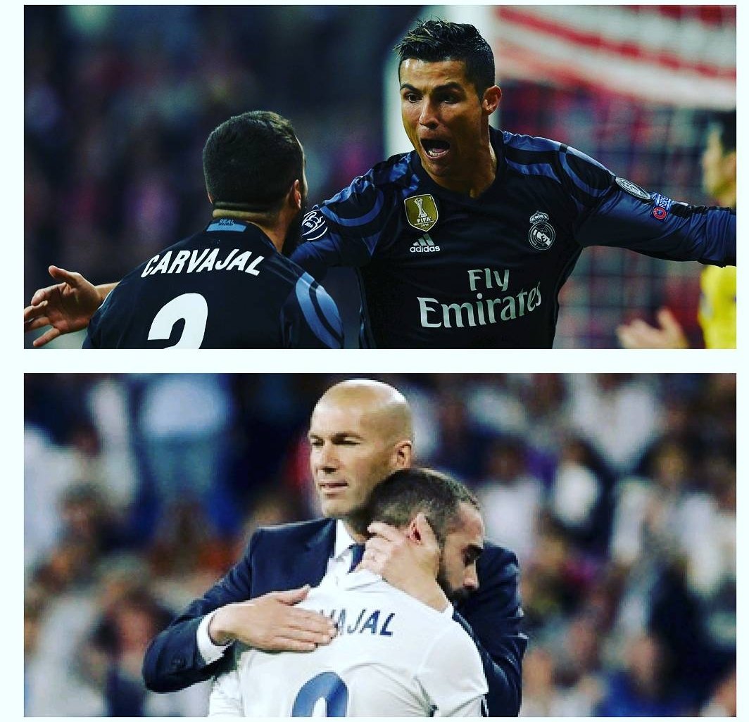 DaniCarvajal92's tweet photo. Simply... The Best @Cristiano #Zidane #HalaMadrid https://t.co/h9e368zPtY