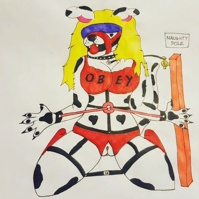 Here's Danielle loving some bondage