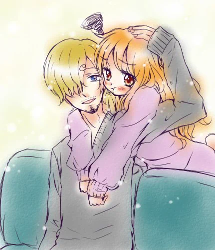 眠れないときはサンナミちゃん。わがままナミさん。ぶー。 #サンナミ