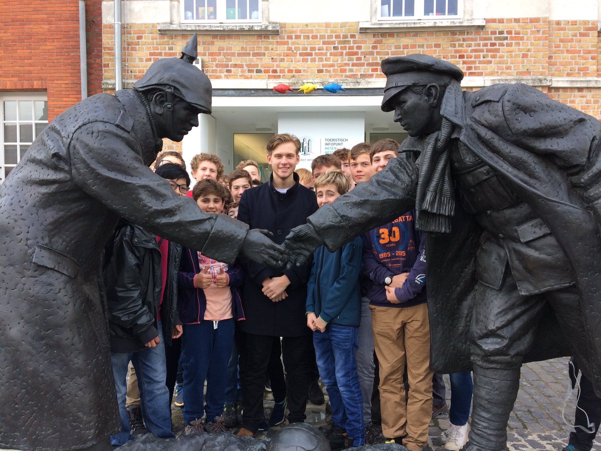 munday_adele's tweet photo. 12 on 1st international trip w/o parents! Belgium π§πͺ & France π«π· #battlefields2017 venturing beyond his parents own experiences @KSCHistory https://t.co/uSOr6OeASy