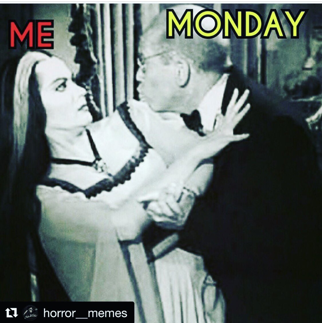 MuaBebe's tweet photo. Haha 😂 sometimes I feel bad for Monday's!
#horrormemes #horrorlover #horrorfan #ighorror #instahorror #bebebellamuas #bebebellaapp https://t.co/Cxg6IUs9Xc