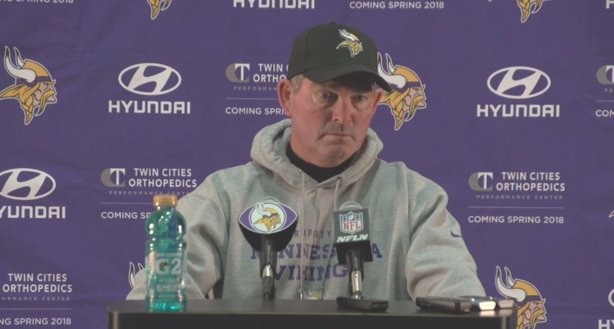 Coach Zimmer is looking for a strong finish heading into the bye week. #Skol  📺: mnvkn.gs/Jueimc https://t.co/KjYfkIQh26