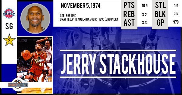 Happy birthday Jerry Stackhouse      