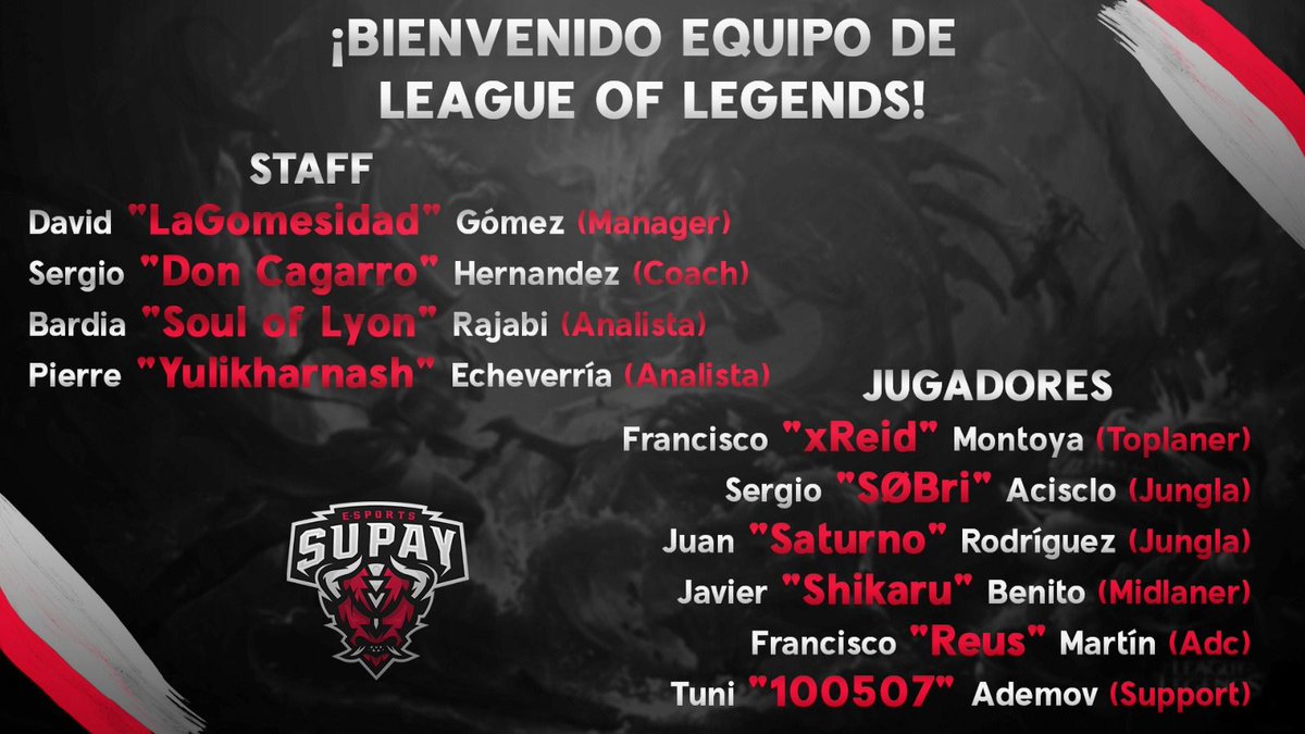 Supay Esports tweet media