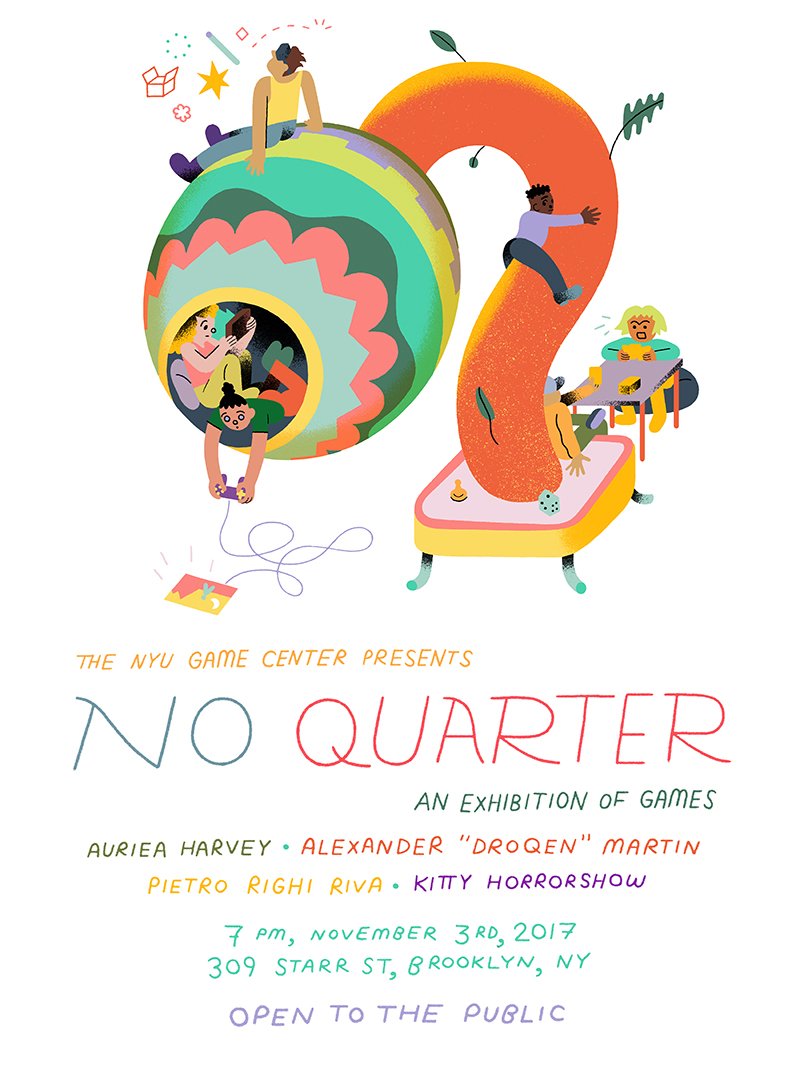 NYUGameCenter's tweet image. We&apos;re introducing the four No Quarter artists leading up to the 11/3 show. Read the first three interviews here: bit.ly/2yD8C97