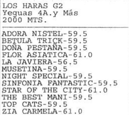 CarlosGDelfino's tweet photo. #SanIsidro
#Turf
#Anotadas del Clásico Los Haras (G 2), del sábado próximo: https://t.co/grzVldLRmD