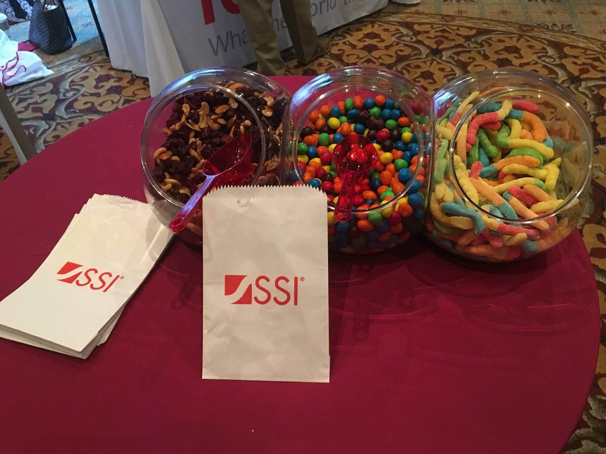 SSITweets's tweet photo. Hungry for #insights? Stop by for some @SSITweets sweets &amp; a demo of the #SSISuite. See what we did there? #TMREvent https://t.co/YXTH8D2bH0 https://t.co/n1ykw5MHNl