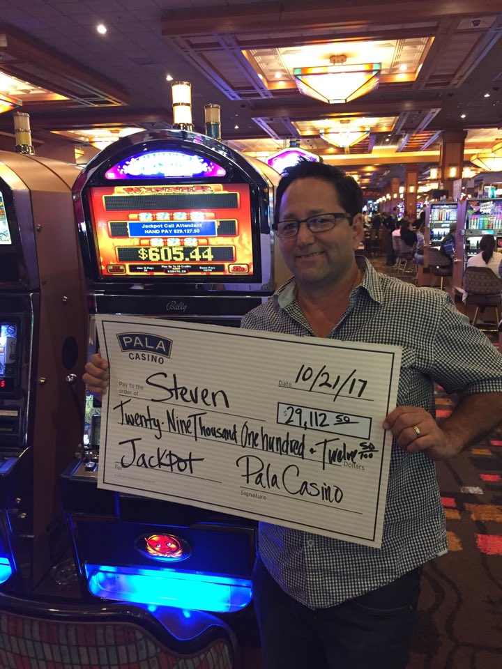 GT_Promo's tweet photo. Steven a #slot player from Ladera Ranch, CA, won $29,112.50 hitting a #DiamondsAndDevils #jackpot @PalaCasino #congrats #wecelebratewinners https://t.co/rdlz4B0gDP