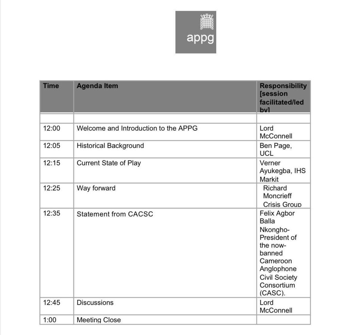 AgborNkonghoF's tweet photo. Tomorrow I will discuss on the Anglophone crisis, current state of play and way forward at the invitation of @AfricaAPPG. Public invited! https://t.co/QBvOK1fUoo