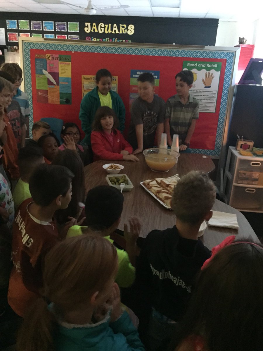 chill_hill2's tweet photo. Students loved their Because of Winn Dixie party in fourth grade today!@jagsofjefferson  @3mwalkerMwalker #iamwfisd #waytogomrsgound https://t.co/h5vbxNQFNt