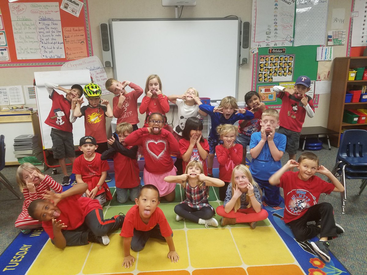 Aren't we cute in red?  #wilmeth