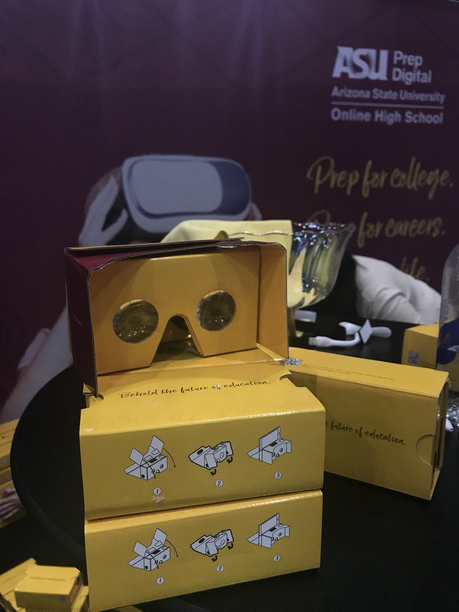 Hey #iNACOL17 - stop by #asuprepdigital booth 414 for your own pair of VR goggles! #nextgened #personalizedlearning