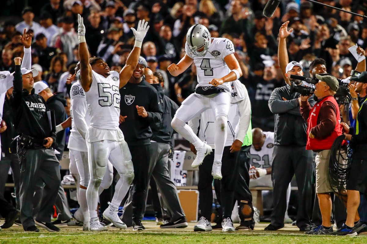 Raiders's tweet photo. That winning feeling. https://t.co/8F08HVZI6u