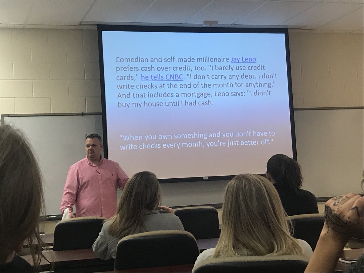 WTSuccessCenter's tweet photo. Peer Financial Coach Joe talking to nursing students about money management. #WTAMU #wtnursing #buffsmart #debtfree https://t.co/Sdjz2rfVJ6