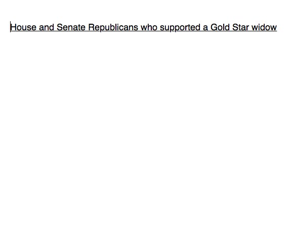 JuddLegum's tweet photo. Trump attacked a Gold Star widow this AM. Here's a list of all the Republicans in Congress who came to her defense https://t.co/yMoVmE0NND https://t.co/hgCPZBYARH