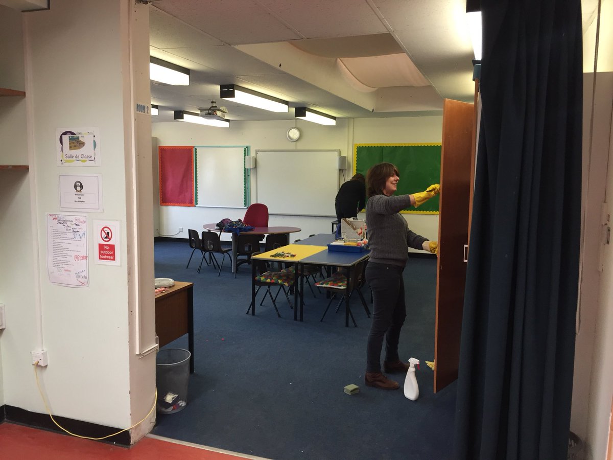 lawps's tweet photo. Former P6 classrooms getting a makeover, empty office in the ‘old’ building. It is starting to feel a bit empty! #LawPSextension https://t.co/ZL7F5UJgGS