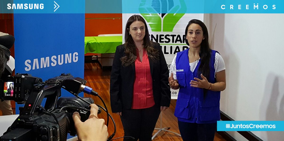 SamsungMobCOL's tweet photo. Muchas sonrisas y una gran mañana vivieron los  👧👦en @ICBFColombia con la visita de @SamsungCo y @MarianaPajon 👩🚴‍♀ ¡Gracias por inspirarnos con tus palabras! 👏👏#JuntosCreemos @karenabudi @MunozCesar https://t.co/dV2PQ7Iw7u