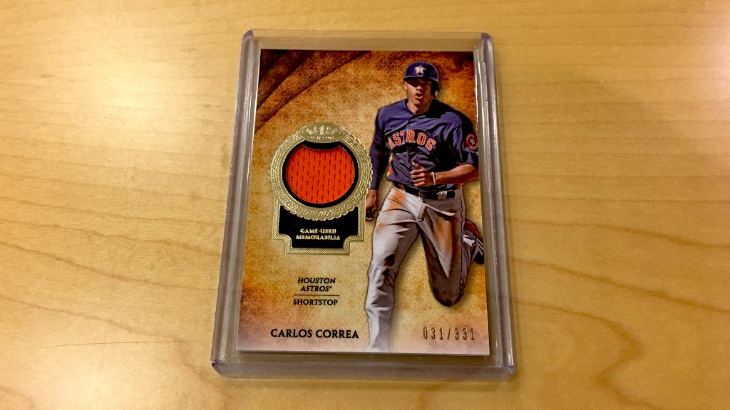 MLB's tweet photo. Want this @TeamCJCorrea @topps relic?
   
RT, then reply tagging 3 friends for your chance to win. #MLBCards https://t.co/SWZERZswIg
