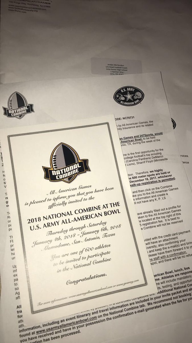 __tank66__'s tweet photo. Blessed and honored to say I've been invited to the US Army All American bowl combine🏈‼️ https://t.co/mnxyY6LoiT