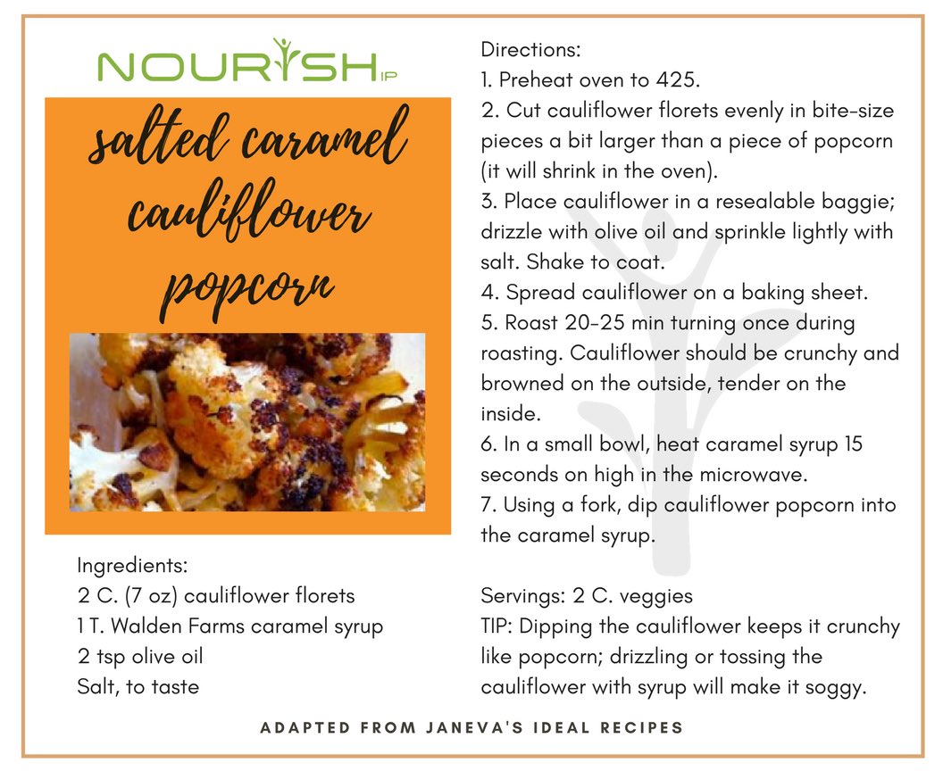 NourishIP's tweet photo. Yummmm! Make this Salted Caramel Cauliflower to a atisfy your sweet AND salty tooth while staying on protocol! https://t.co/dmrQLVYQjX