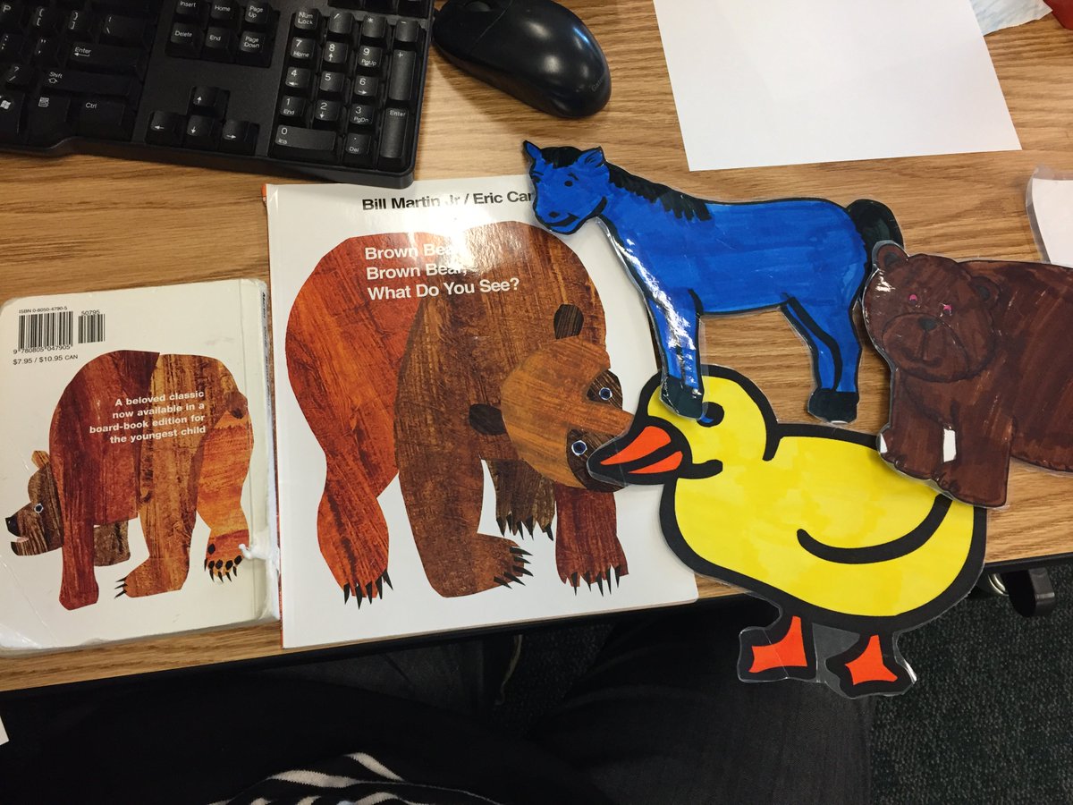unityheadstart's tweet image. Our favorite book to read with props is "Brown bear ,Brown bear , We have copies of the books and find the kids doing it. #scpsi