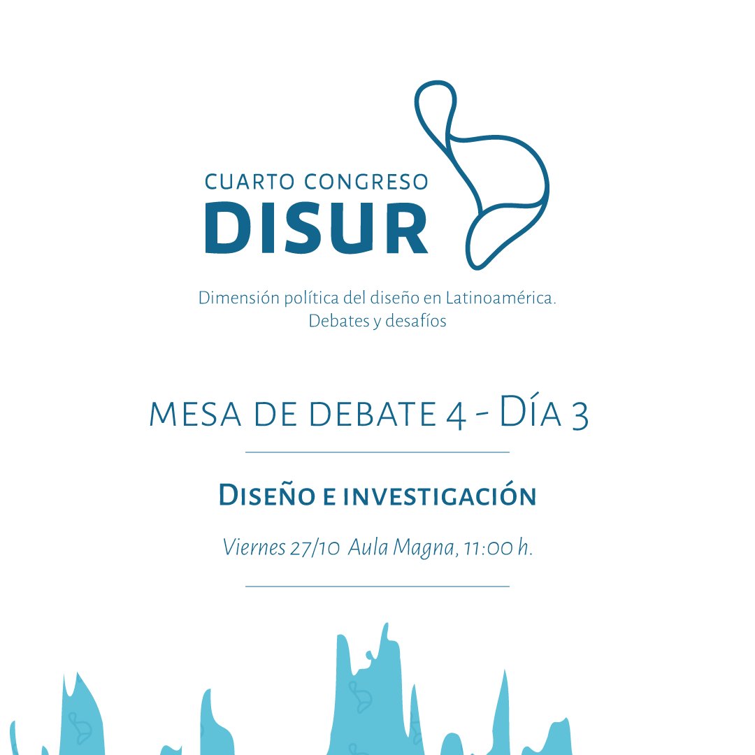 reddisur's tweet photo. #4CLD: Mesa debate. #Diseño e #investigación. VIE 27/10 10:30 h. Ver otros conferencistas: https://t.co/cEiPIIUF9O https://t.co/q3g6PQpfin