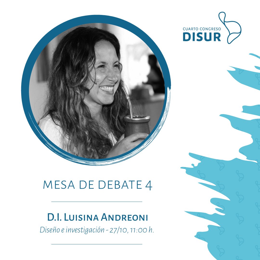 reddisur's tweet photo. #4CLD: Mesa debate. #Diseño e #investigación. VIE 27/10 10:30 h. Ver otros conferencistas: https://t.co/cEiPIIUF9O https://t.co/q3g6PQpfin