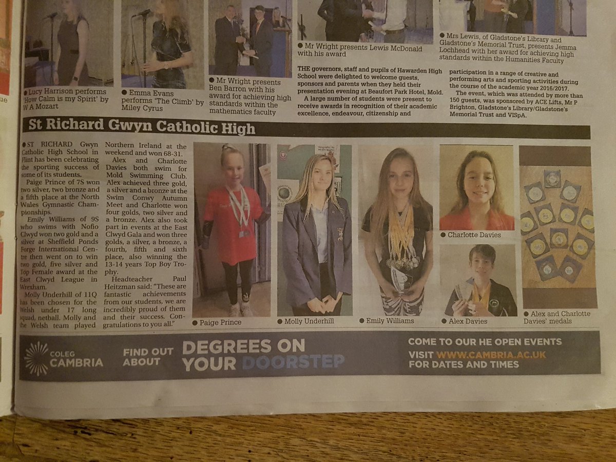 MoldSwimming's tweet photo. Lovely School write up about 2 of our swimmers #GoldforMold ! https://t.co/YRZvNcZb5B