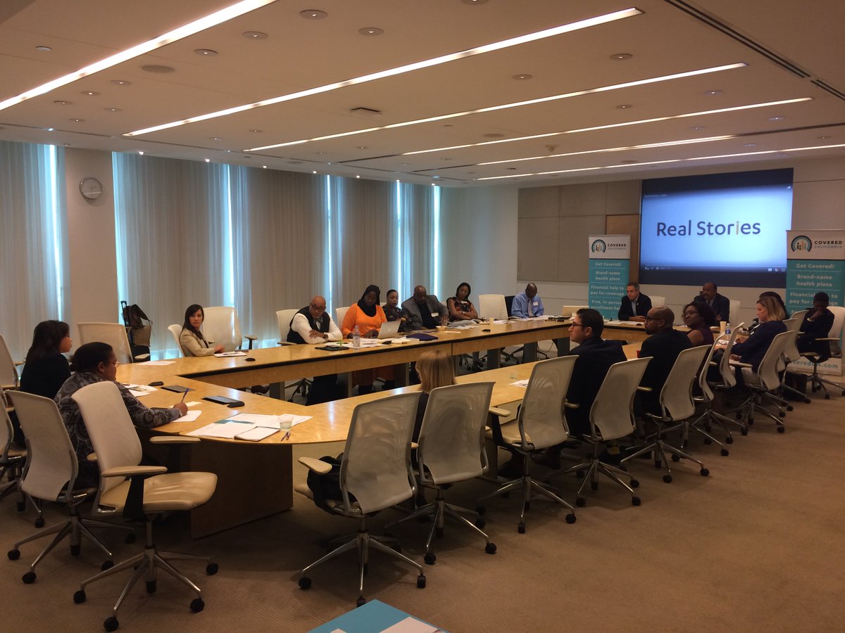 CoveredCA's tweet photo. Thanks to @CalEndow for hosting a #CoveredCA media roundtable with members of the CA Black press, discussing the upcoming Open Enrollment. https://t.co/AHHYNF1ygJ