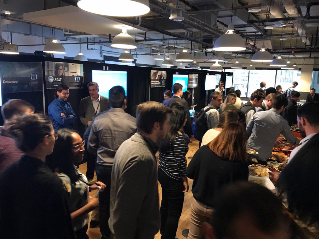 cdick005's tweet photo. The Cognitive Playground is open, 10 Cognitive demos and awesome food, what a combination @Thetdojo https://t.co/XXJnj32IBD