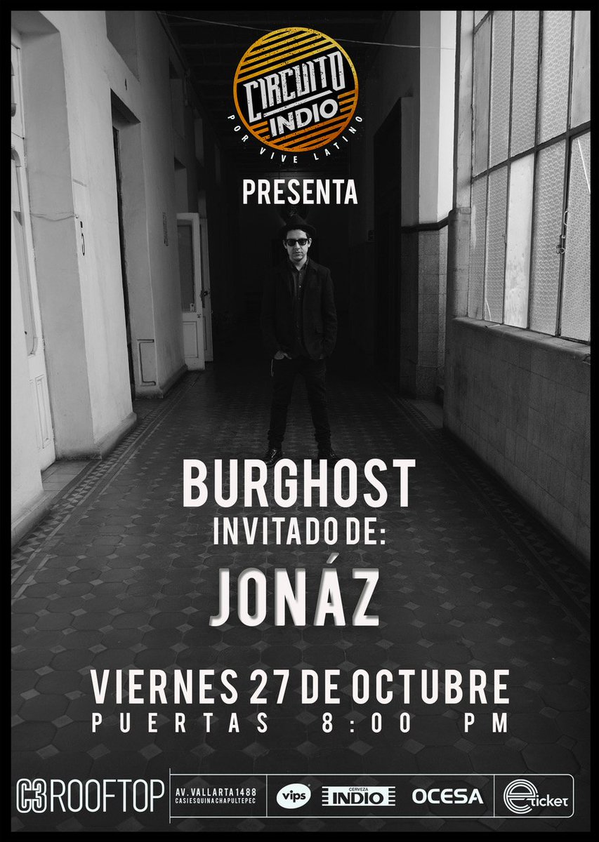 lennonmxoficial's tweet photo. No te pierdas a #Burghost este fin de semana del Ciclo 7 de @CircuitoIndioMX, nos vemos en #Toluca #Guadalajara #Morelia. Boletos: @eticket https://t.co/kNp2dYLSCS